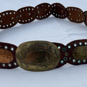 Vintage Western Copper Belt Made In Morocco